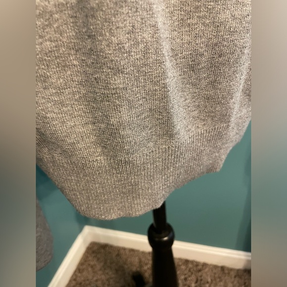 Perry Ellis Lightweight Gray Zip Cardigan Sweater - Picture 6 of 6